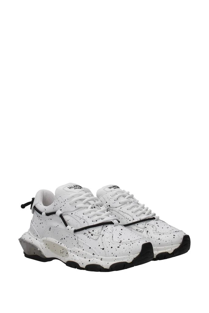 商品Valentino|Sneakers Leather White Black,价格¥2311,第2张图片详细描述