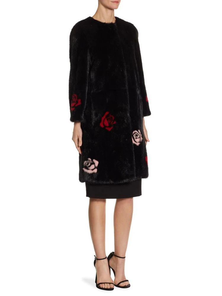 商品The Fur Salon|Floral Mink Fur Coat,价格¥26962,第1张图片