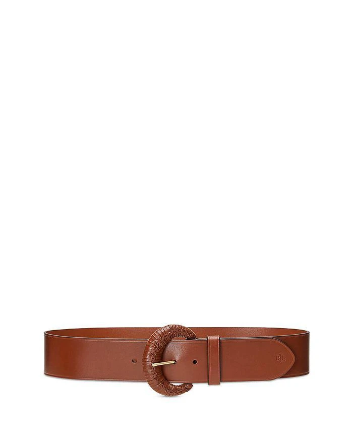 商品 Crescent Buckle Leather Wide Belt 图