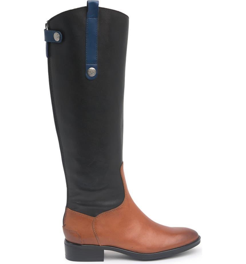 商品Sam Edelman|Penny Mixed Media Riding Boot,价格¥555,第5张图片详细描述