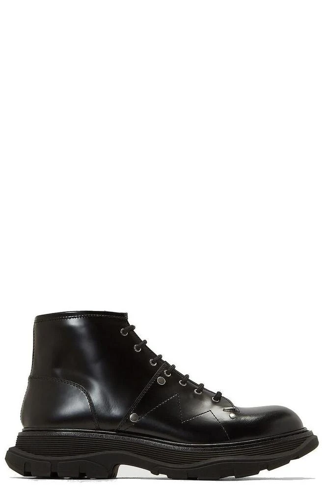 商品Alexander McQueen|Alexander McQueen Tread Lace Up Boots,价格¥5675,第1张图片