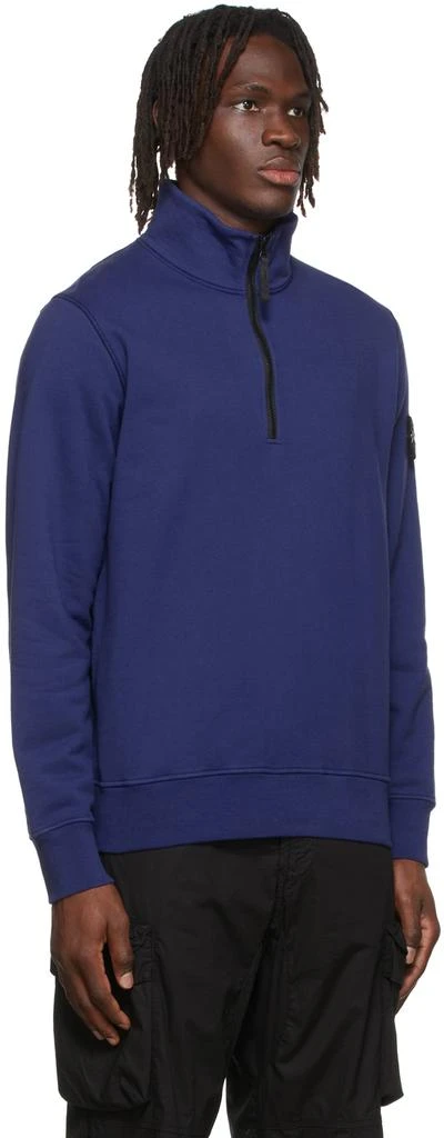 商品Stone Island|Blue Cotton Sweatshirt,价格¥1715,第2张图片详细描述