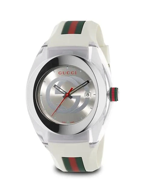 商品Gucci|Sync Stainless Steel & Rubber-Strap Watch,价格¥2971,第1张图片详细描述