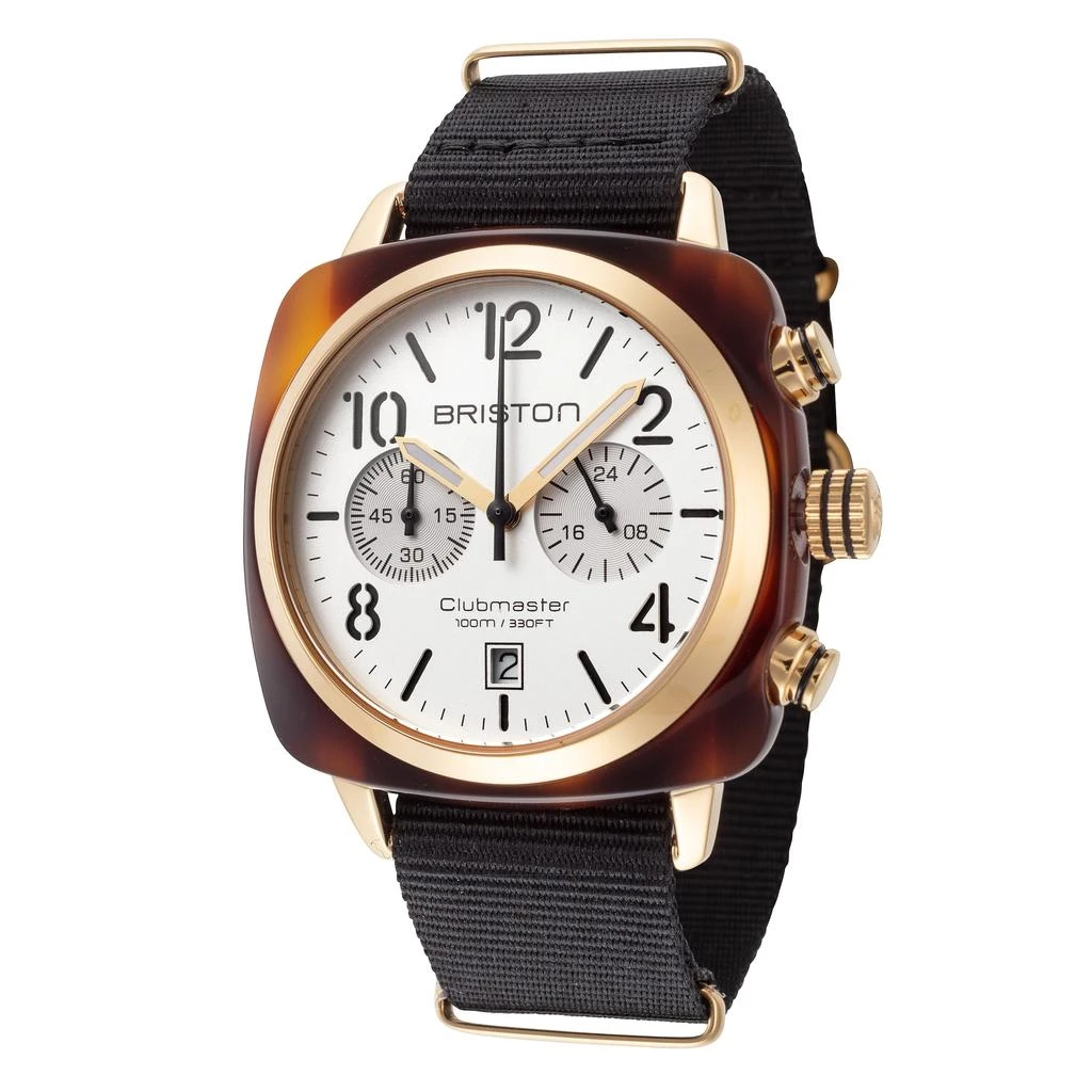 商品Briston|Briston Men's Clubmaster 40mm Quartz Watch,价格¥556,第1张图片