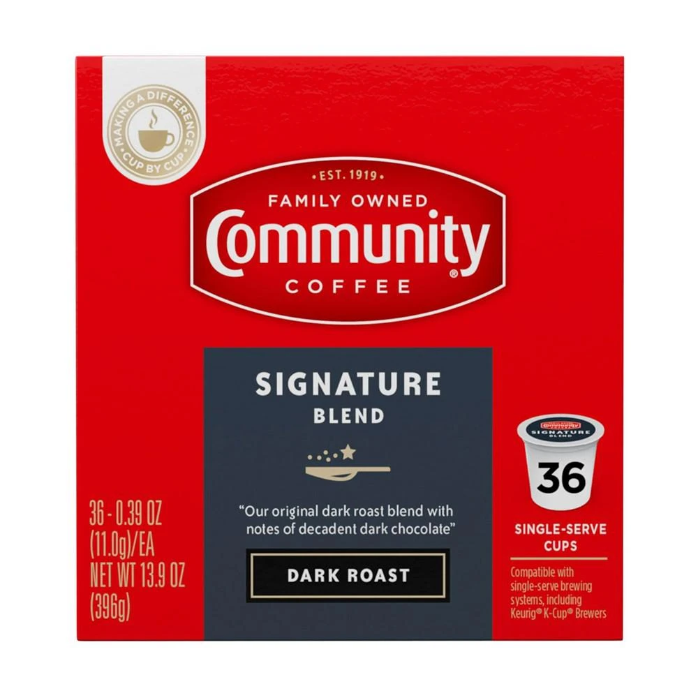 Signature Blend Dark Roast Single Serve Pods, Keurig K-Cup Brewer Compatible, 144 Ct 商品