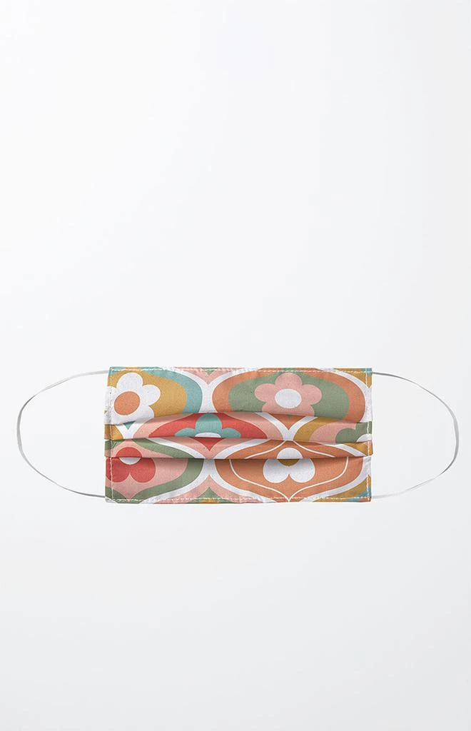 商品DENY Designs|Emanuela Carratoni Vintage Floral Geometry Face Mask,价格¥141,第1张图片
