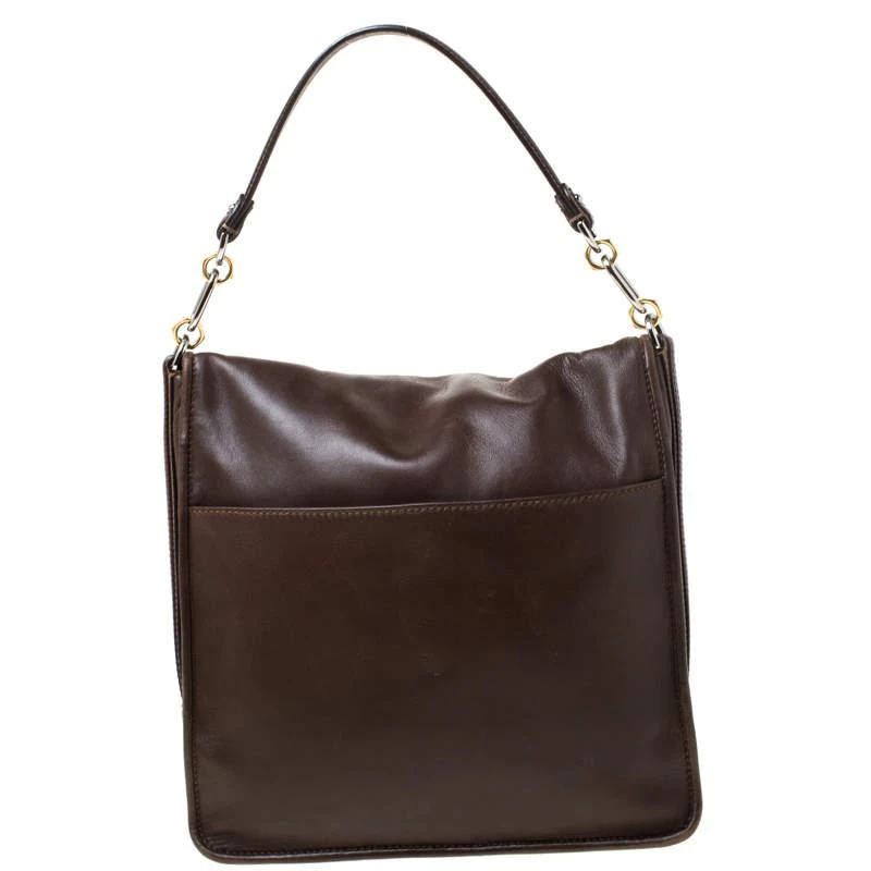 商品[二手商品] Loewe|Loewe Brown Leather Shoulder Bag,价格¥6769,第4张图片详细描述