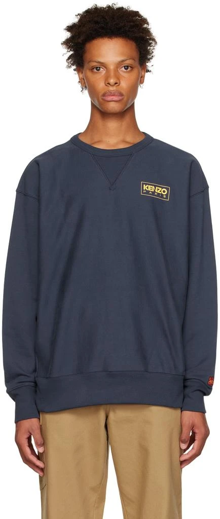 商品Kenzo|Blue Kenzo Paris Oversize Sweatshirt,价格¥1841,第1张图片