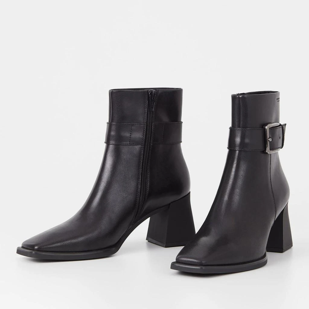 商品Vagabond|Vagabond Women's Hedda Buckle Leather Heeled Boots,价格¥725,第3张图片详细描述