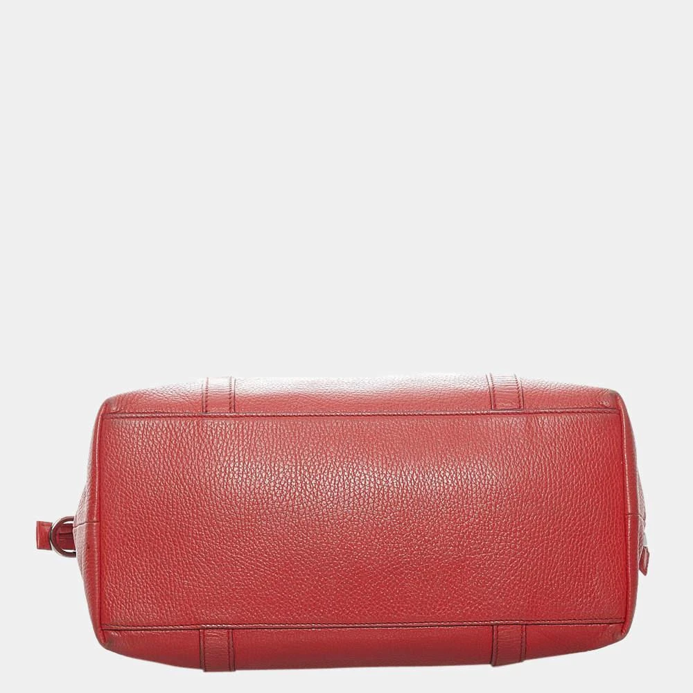 商品[二手商品] Gucci|Gucci Red GG Charm Dome Leather Handbag,价格¥5506,第4张图片详细描述