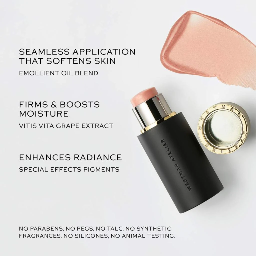 商品Westman Atelier|Lit Up Glassy Gel Highlighter Stick,价格¥199,第4张图片详细描述