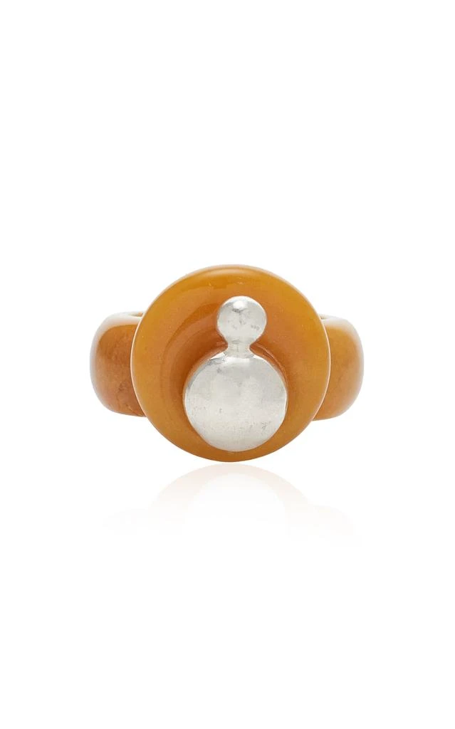 商品MOUNSER|Mounser - Lunation Topaz; Jade Ring - Yellow - US 7.5 - Moda Operandi - Gifts For Her,价格¥569,第1张图片