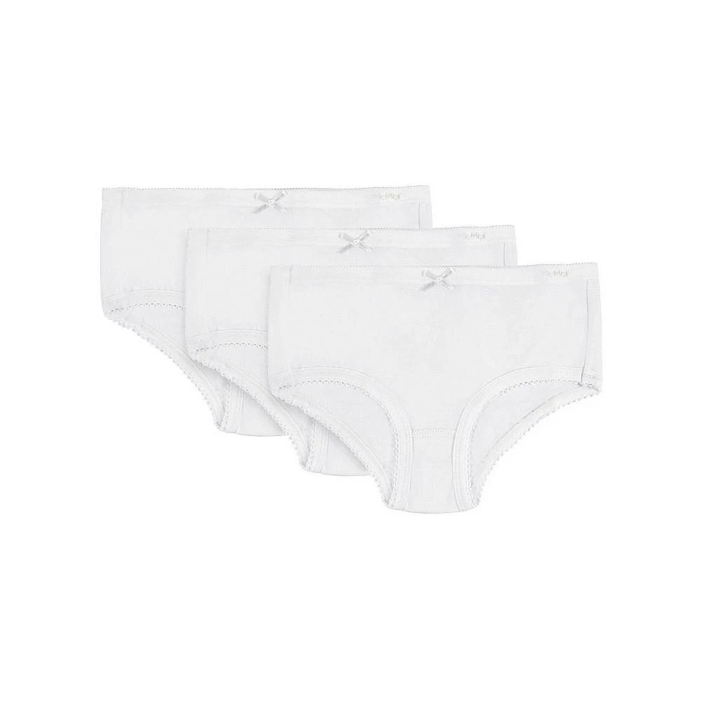 商品Memoi|3 Pack Girl's Solid Cotton Briefs Toddler|Child,价格¥150,第1张图片