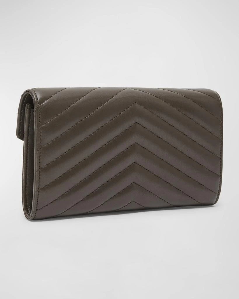 YSL Monogram Large Envelope Flap Wallet in Smooth Leather 商品