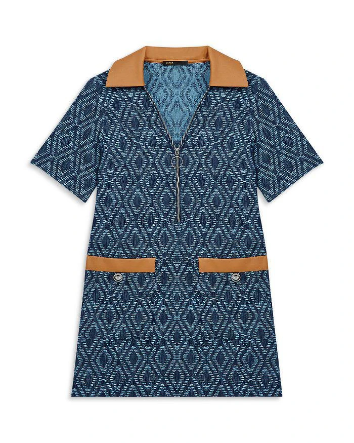 商品Maje|Geometric Print Jacquard Dress,价格¥1545,第3张图片详细描述