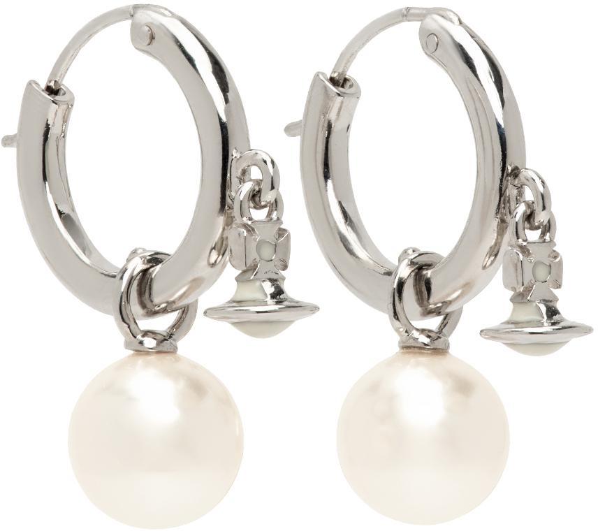 商品Vivienne Westwood|Silver Fenella Earrings,价格¥977,第1张图片