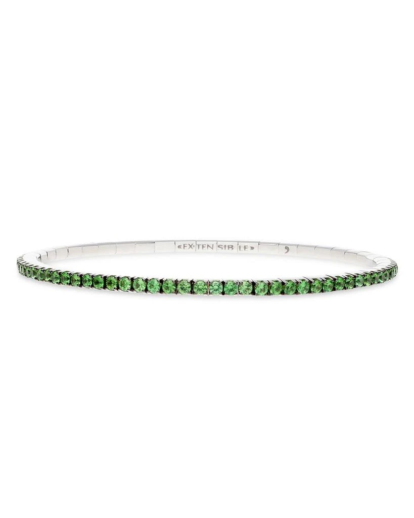 商品EXTENSIBLE|18K White Gold Tsavorite Stretch Tennis Bracelet,价格¥39759,第1张图片详细描述