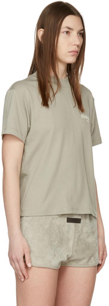 商品Essentials|Green Short Sleeve T-Shirt,价格¥371,第4张图片详细描述