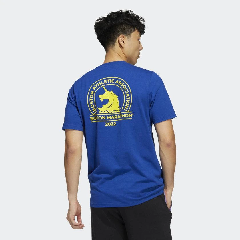 商品Adidas|Men's adidas Boston Marathon 2022 Logo Tee,价格¥139,第3张图片详细描述