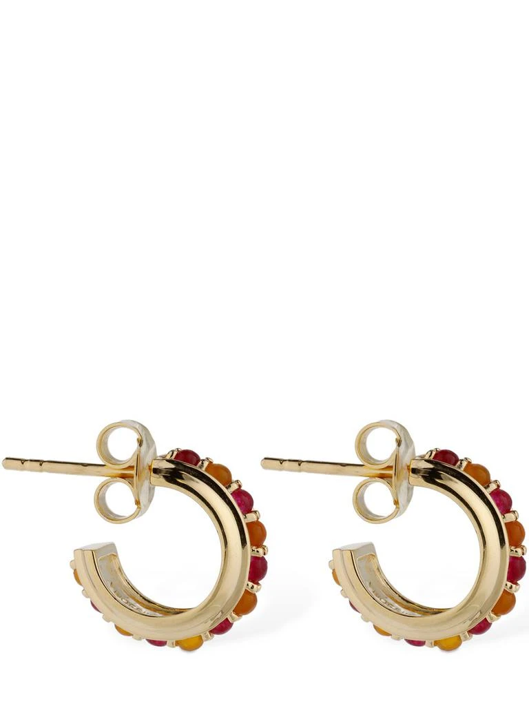 商品Missoma|Hot Rox Gemstone Mini Hoop Earrings,价格¥598,第2张图片详细描述