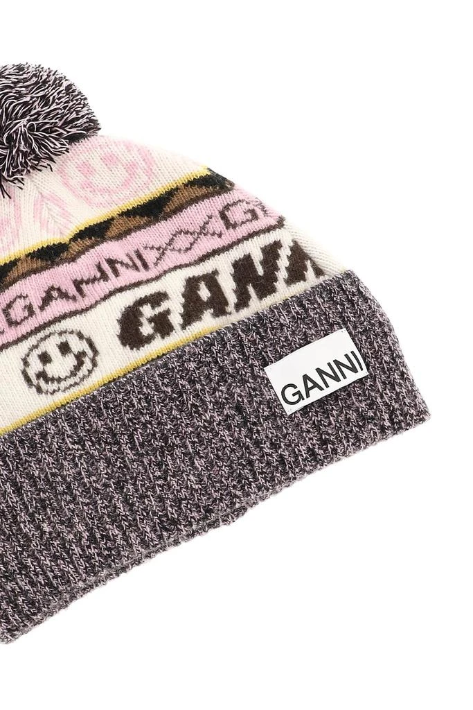 商品Ganni|Ganni graphic beanie,价格¥492,第3张图片详细描述