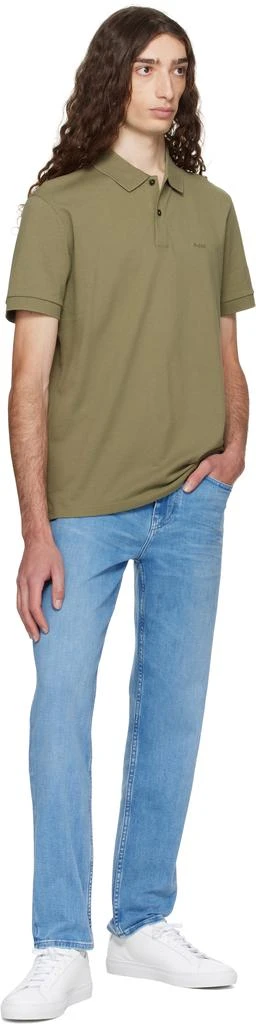 商品Hugo Boss|蓝色 Maine Regular-Fit Comfort Denim 牛仔裤,价格¥1854,第4张图片详细描述