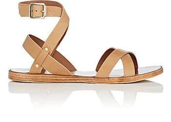 商品Barneys New York|Leather Ankle-Wrap Sandals,价格¥388,第1张图片