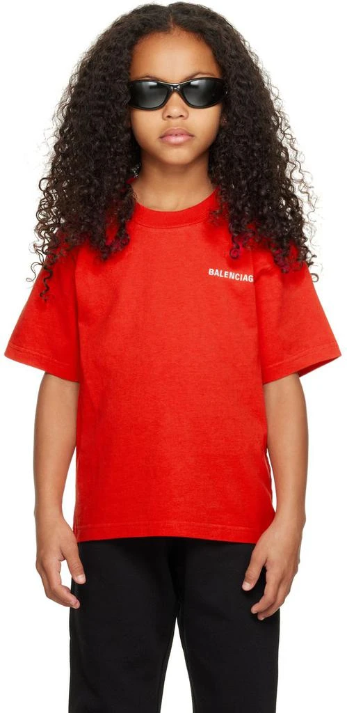 商品Balenciaga|Kids Red Vintage T-Shirt,价格¥1573,第1张图片