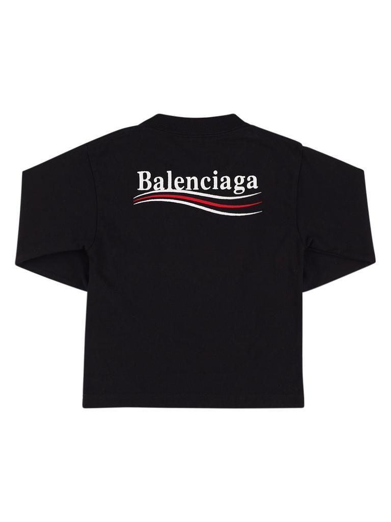 商品Balenciaga|Cotton Jersey L/s T-shirt,价格¥2180,第4张图片详细描述