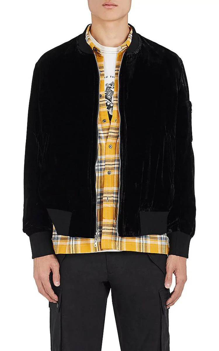 商品Ovadia & Sons|Reversible Camouflage & Velvet Bomber Jacket,价格¥6688,第1张图片