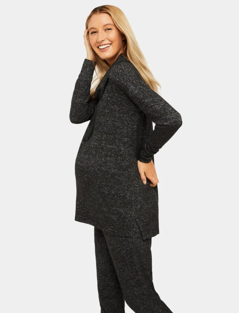 商品Motherhood Maternity|Hacci Cowl Neck Maternity Long Sleeve Tunic,价格¥363,第4张图片详细描述