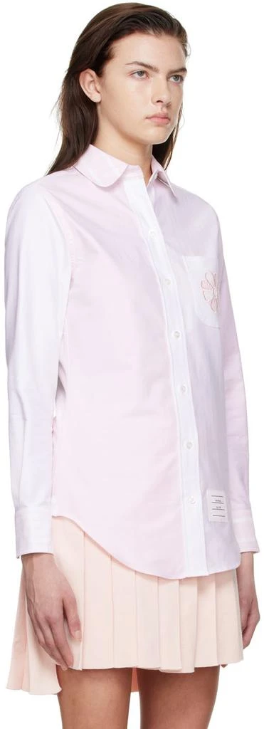 商品Thom Browne|粉色 & 白色棉质衬衫,价格¥3290,第2张图片详细描述