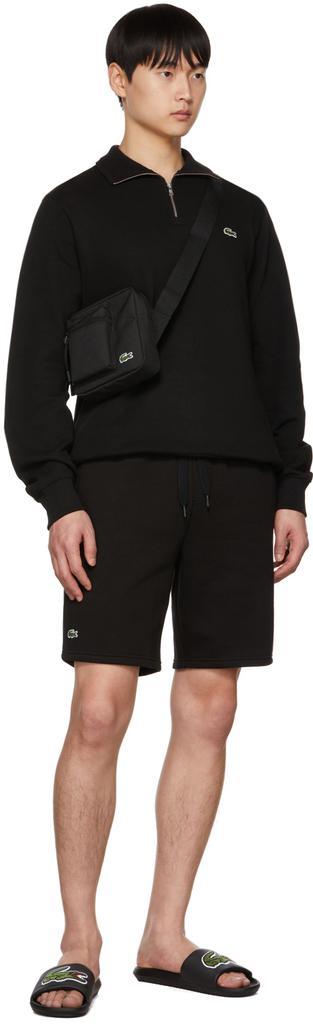 商品Lacoste|Black Classic Half-Zip Sweater,价格¥710,第6张图片详细描述