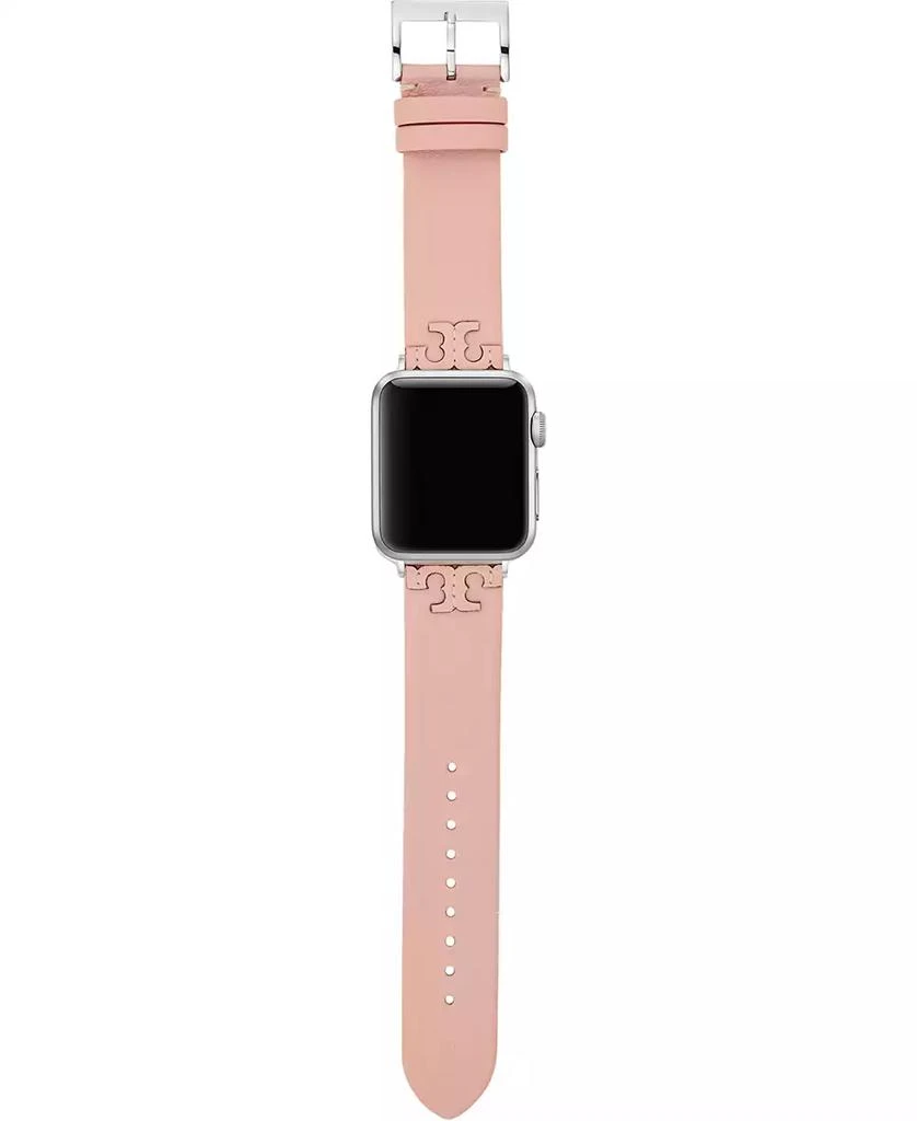 商品Tory Burch|Women's McGraw Blush Band For Apple Watch® Leather Strap 38mm/40mm,价格¥876,第2张图片详细描述