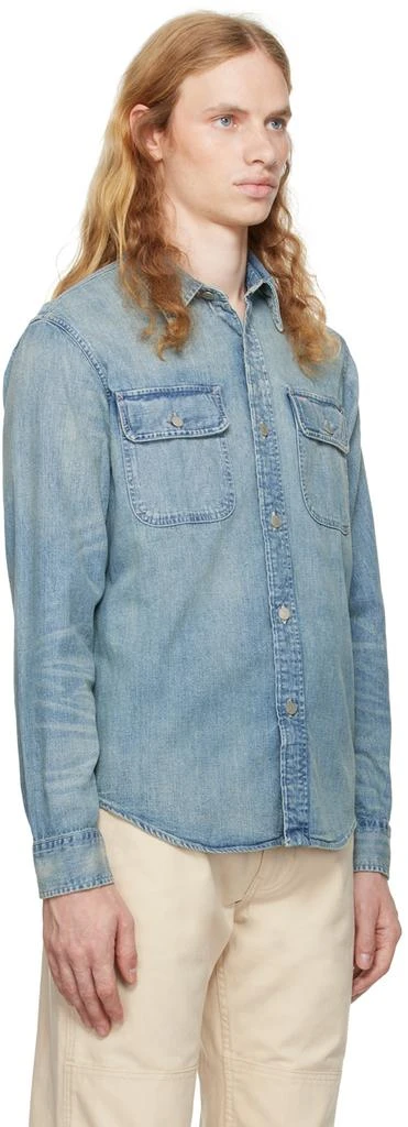 商品RRL|Blue Indigo-Dyed Denim Shirt,价格¥1671,第2张图片详细描述