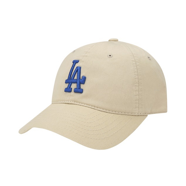 商品MLB|【保税仓极速直发】美联棒 MLB 卡其色 蓝LA大标 帽子 户外 棒球帽 32CP6611107BFREE,价格¥140,第1张图片