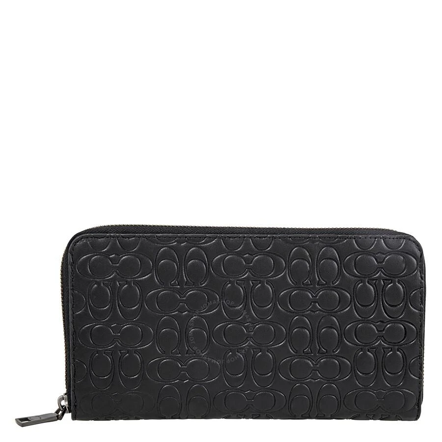 商品Coach|Black Men's Travel Wallet In Signature Leather,价格¥1196,第1张图片