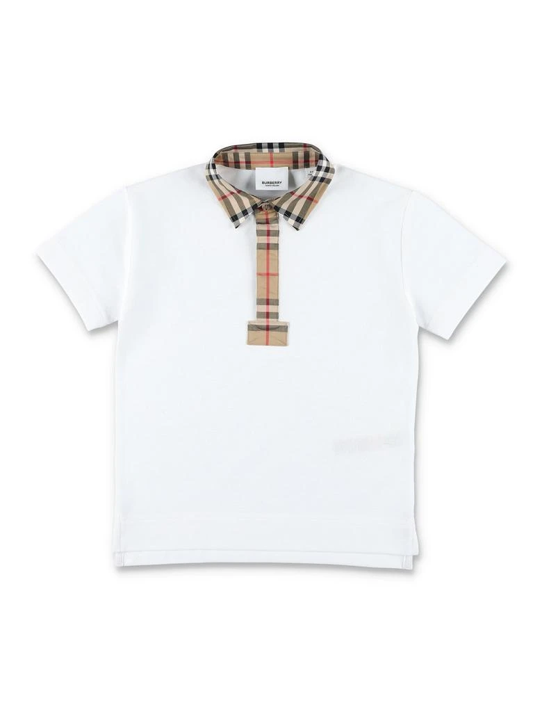 商品Burberry|Burberry Kids Logo Patch Short-Sleeved Polo Shirt,价格¥1850,第1张图片