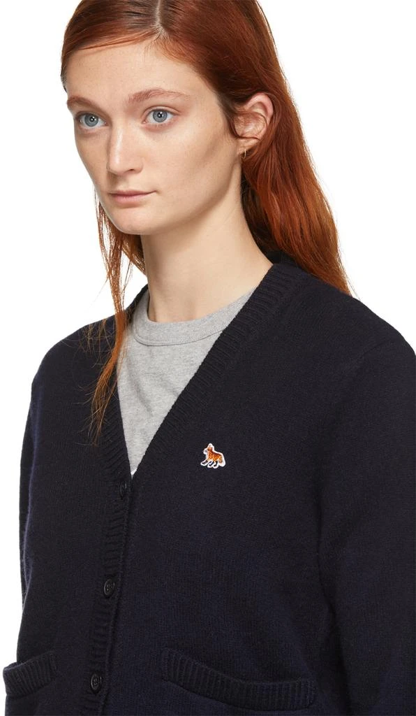 商品Maison Kitsune|Navy Wool Classic Cardigan,价格¥1681,第4张图片详细描述