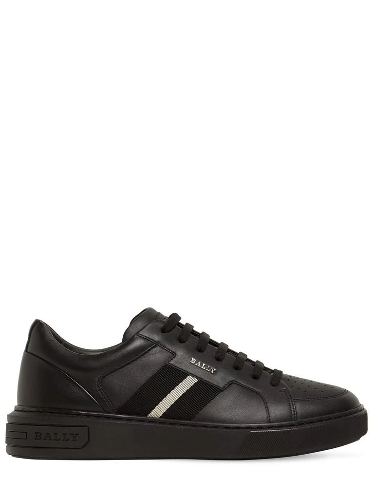 商品Bally|Logo Stripe Leather Sneakers,价格¥4130,第1张图片