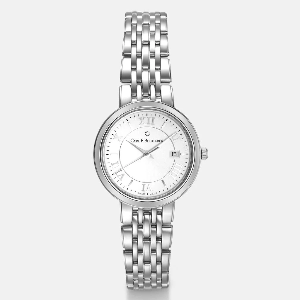 商品Carl F. Bucherer|Carl F. Bucherer Adamavi Date Stainless Steel Quartz Women's Watch 00.10315.08.15.21,价格¥6151,第1张图片