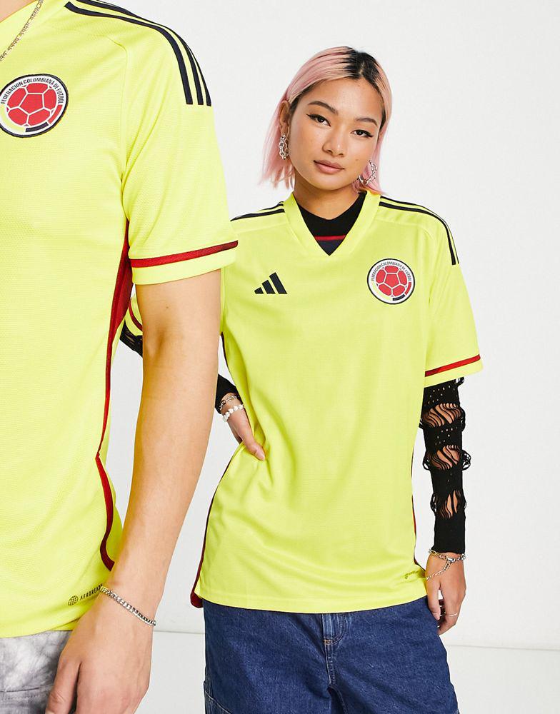 adidas Football Colombia World Cup 2022 home shirt in yellow商品第4张图片规格展示