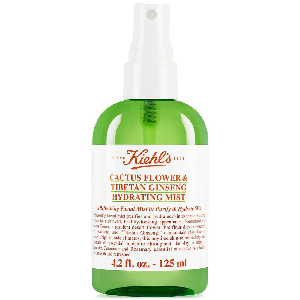 商品Kiehl's|Cactus Flower & Tibetan Ginseng Hydrating Mist, 4.2-oz.,价格¥201,第1张图片