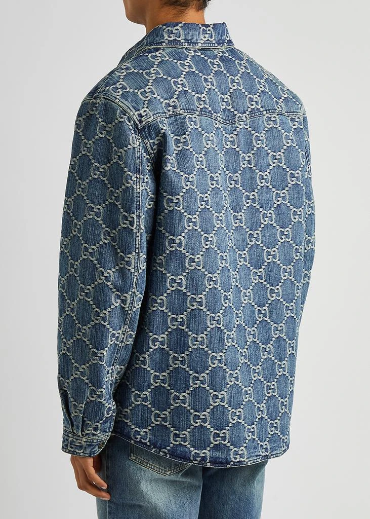 商品Gucci|GG Supreme monogrammed denim jacket,价格¥27679,第3张图片详细描述