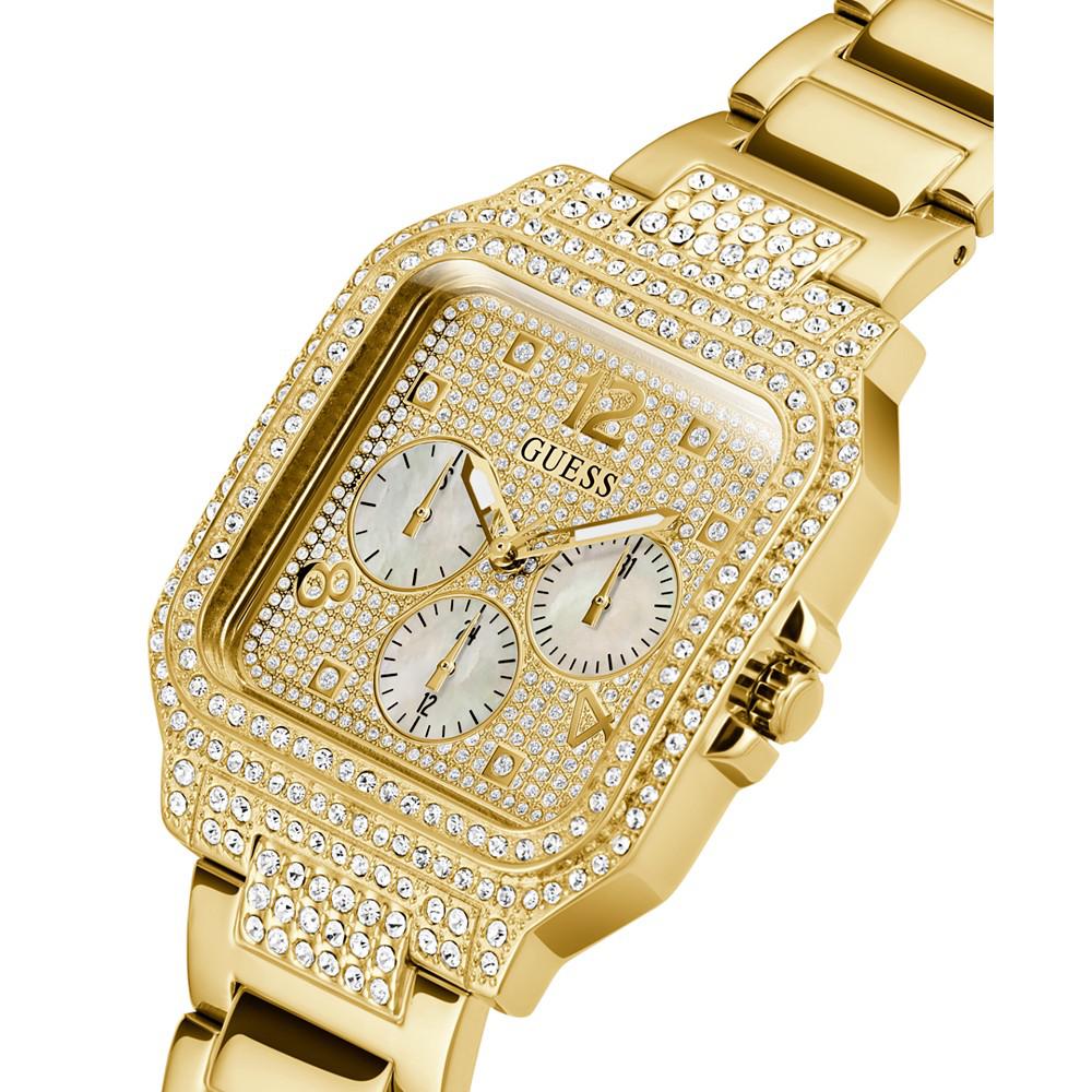 Women's Glitz Gold-tone Stainless Steel Bracelet Watch 35mm商品第4张图片规格展示