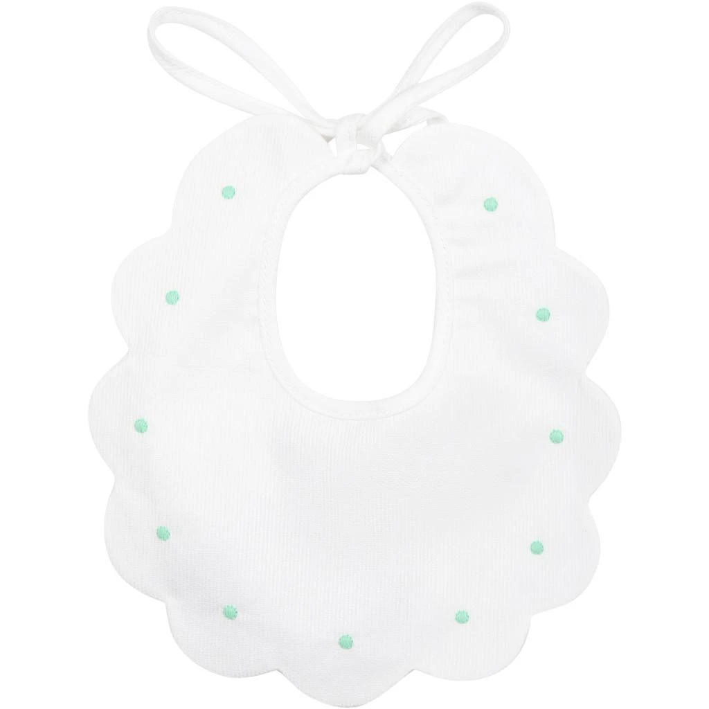 商品Little Bear|White Bib For Baby Kids With Polka Dots,价格¥631,第1张图片