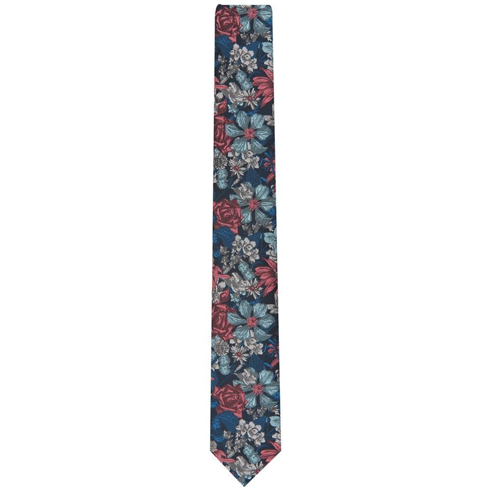 商品Bar III|Men's Troude Skinny Floral Tie, Created for Macy's,价格¥221,第4张图片详细描述