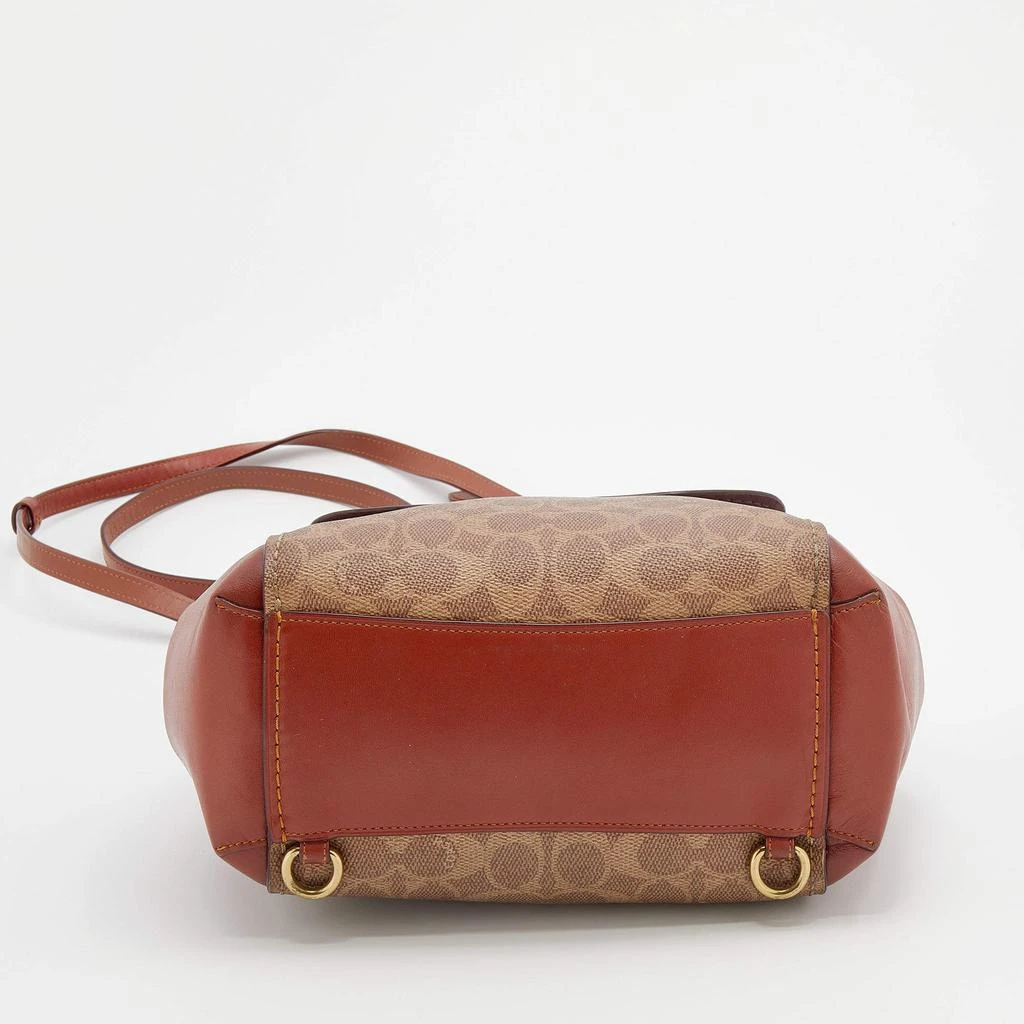 Coach Beige/Brown Signature Coated Canvas and Leather Parker Backpack  商品