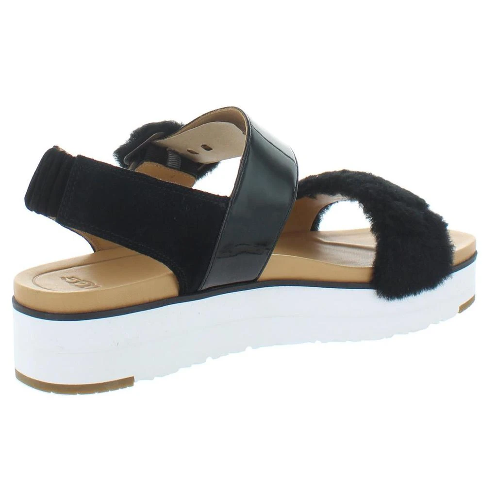 商品UGG|Ugg Womens Le Fluff Mixed Media Slip On Flatform Sandals,价格¥214,第3张图片详细描述