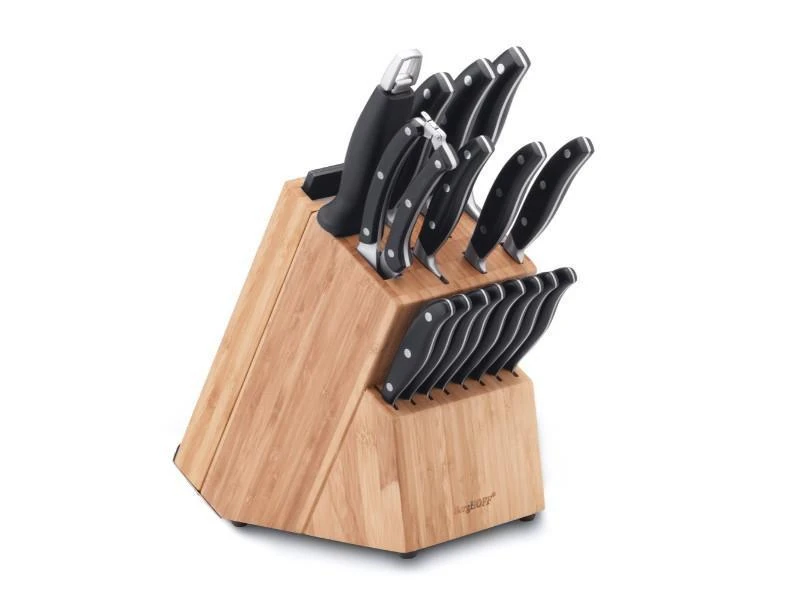 商品BergHOFF|Essentials 20Pc Stainless Steel Cutlery Set with Block,价格¥2114,第1张图片